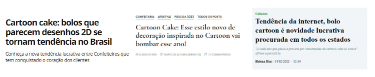 Tendência da internet, bolo cartoon é novidade procurada em Campo Grande