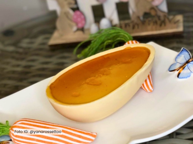 Receita de Ovo de Páscoa de Pudim – Mais Fácil Impossível!