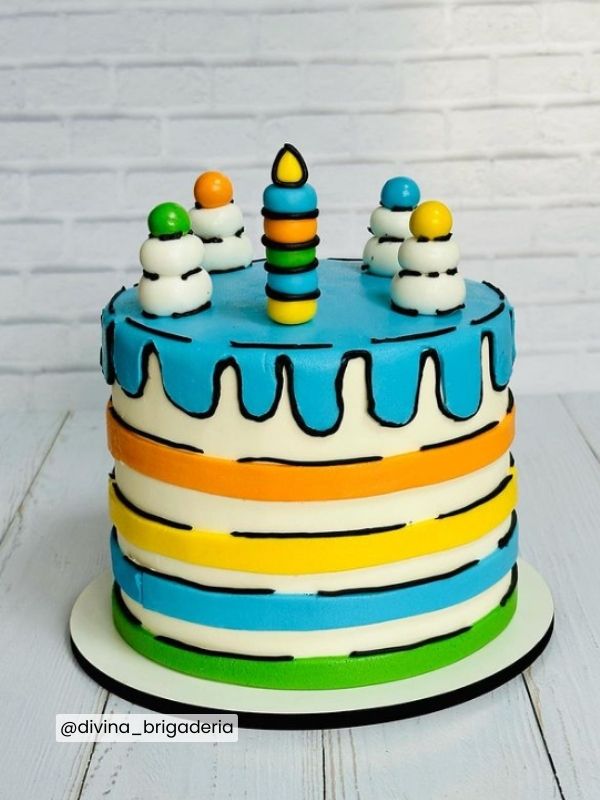 Bolo Cartoon Cake Masculino