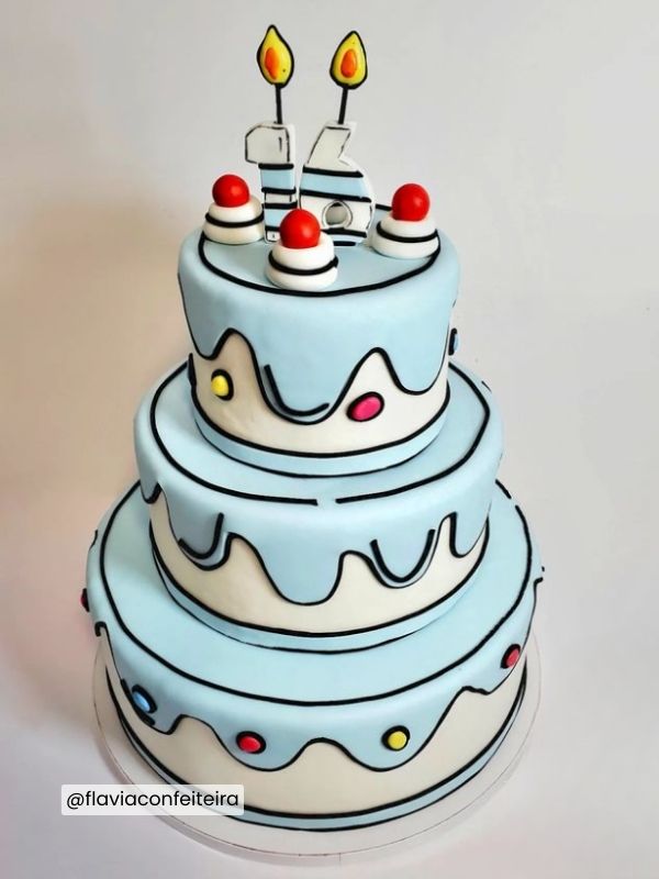 Bolo Cartoon Cake Masculino