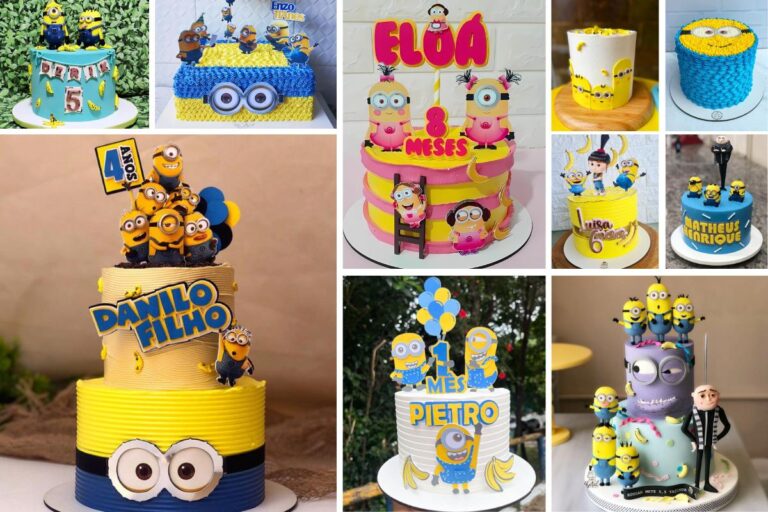 Bolo dos Minions: Modelos Fofos e Divertidos para Aniversários!