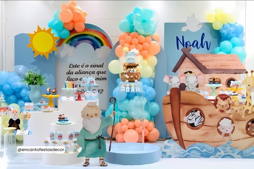 decoração arca de noé festa infantil