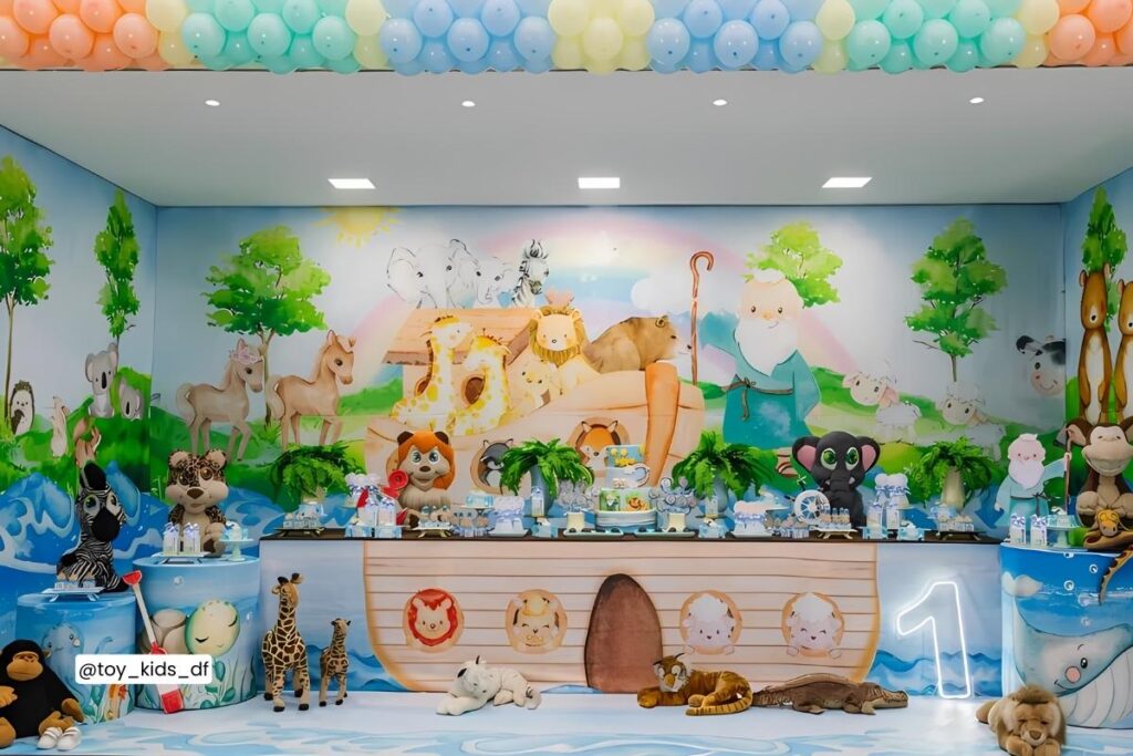 decoração arca de noé festa infantil