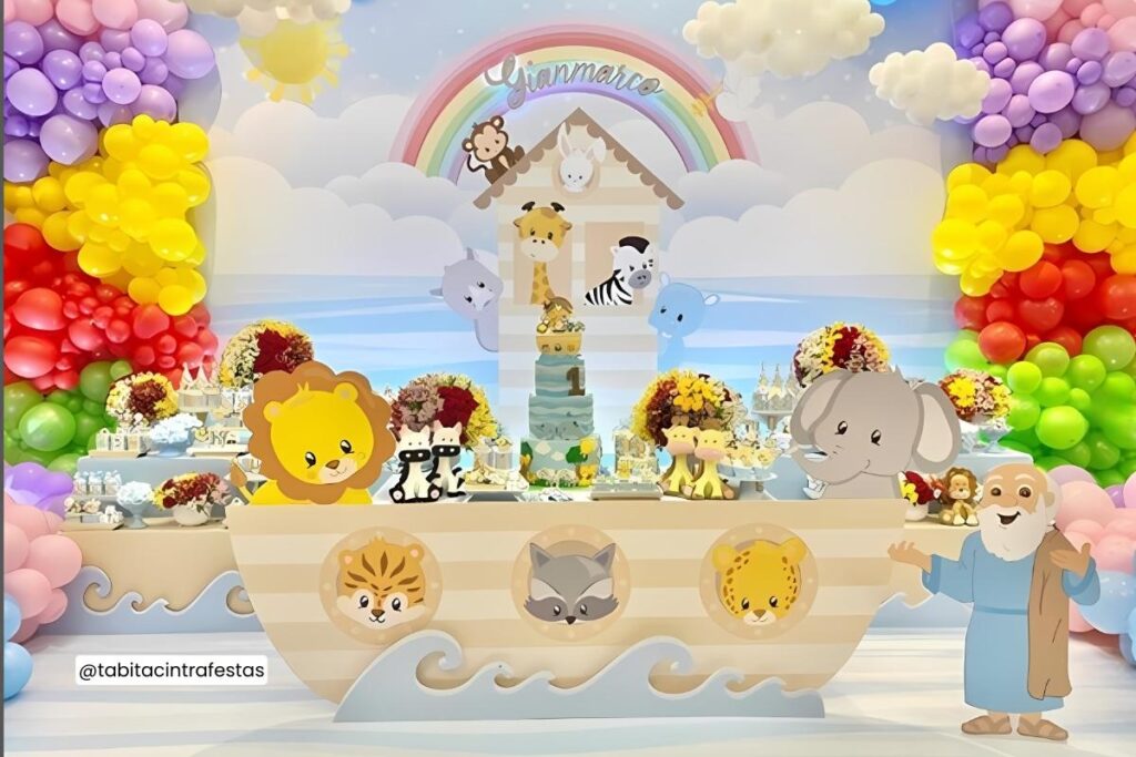 decoração arca de noé festa infantil