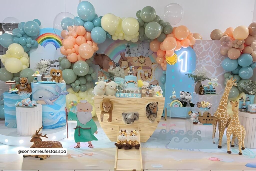 decoração arca de noé festa infantil