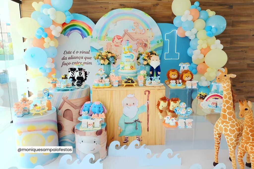 decoração arca de noé festa infantil